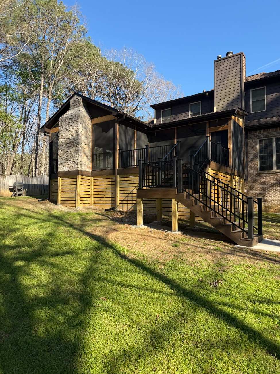 Outdoor living backyard helena, alabama